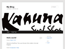 Tablet Screenshot of kahunasurfshop.com